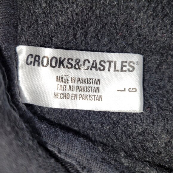 Death Row Records Hoodie Hooded Sweatshirt Crooks & Castles Mens size Large - Picture 3 of 3